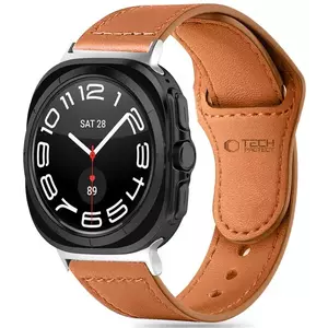 Óraszíj TECH-PROTECT LEATHERFIT SAMSUNG GALAXY WATCH ULTRA (47 MM) BROWN (5906302313365) kép