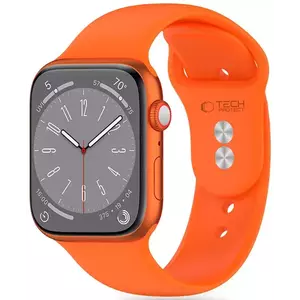 Óraszíj TECH-PROTECT SILICONE APPLE WATCH 4 / 5 / 6 / 7 / 8 / 9 / SE / ULTRA 1 / 2 (42 / 44 / 45 / 49 MM) BRIGHT ORANGE (5906302304516) kép