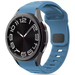 Óraszíj TECH-PROTECT SILICONE LINE SAMSUNG GALAXY WATCH 4 / 5 / 5 PRO / 6 / 7 / FE MONTEGO BLUE (5906302313624) kép