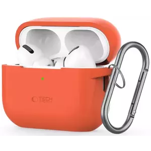 Tok TECH-PROTECT SILICONE HOOK APPLE AIRPODS PRO 1 / 2 NEON ORANGE (5906302313358) kép