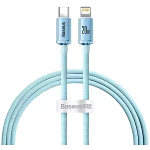 Kábel Baseus Crystal Shine USB-C to iP Cable, 20W, 1.2m (Blue) kép