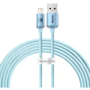 Kábel Baseus Crystal Shine USB Cable for iP, 2.4A, 2m (Blue) kép