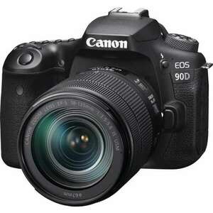 Canon EOS 90D Digitális fényképezőgép + 18-135 IS USM KIT - Fekete kép