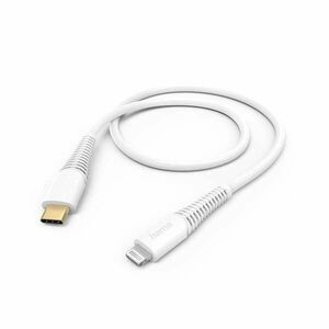 Hama 201603 FIC E3 Lightning - USB Type-C, 1, 5m, fehér adatkábel kép