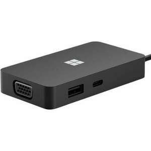 Microsoft 1E4-00002 Surface USB-C Travel Hub Ethernet, HDMI A, USB, VGA Fekete dokkoló kép