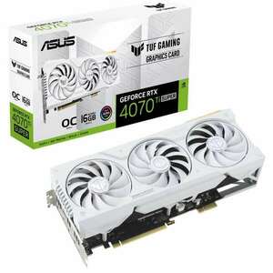 ASUS GeForce RTX 4070 Ti SUPER 16GB TUF Gaming BTF White OC Edition videokártya (TUF-RTX4070TIS-O16G-BTF-WHITE) (TUF-RTX4070TIS-O16G-BTF-WHITE) kép