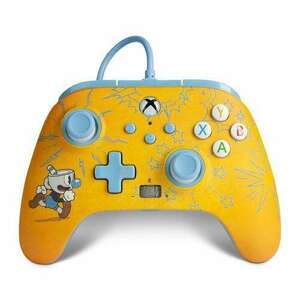 PowerA Enhanced Wired, Xbox Series X|S, Xbox One, PC, Cuphead: Mugman, Vezetékes kontroller kép