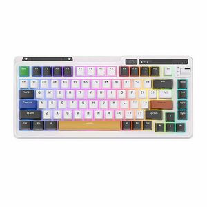 Royal Kludge KZZI K75 Pro RGB (Moment Switch) Wireless Mechanikus Gaming Billentyűzet (Fekete/Fehér) - Angol (US) kép