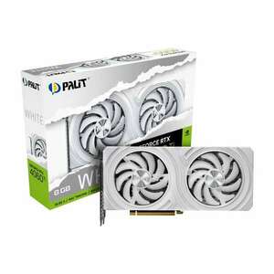 Palit GeForce RTX 4060 Ti White 8GB (NE6406T019P1-1048L) Videokártya (NE6406T019P1-1048L) kép