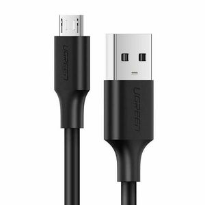 Ugreen US289 USB / MicroUsb adat és töltőkábel, 2, 4A, 1, 5m - 60137, Fekete kép