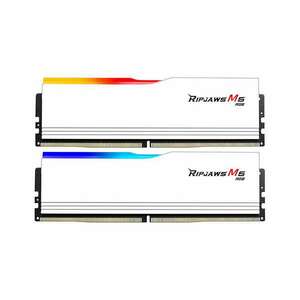 G.SKILL Ripjaws M5 RGB 96GB Kit2 (2 x 48GB) DDR5 6400 Mhz 32-39-39-102 1.35V White (F5-6400J3239F48GX2-RM5RW) kép