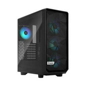 Fractal Design FD-C-MES2C-06 Meshify 2 Compact RGB TG Light tint táp nélküli ablakos ház fekete kép