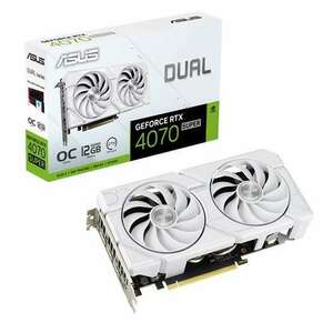 ASUS RTX4070 SUPER - DUAL-RTX4070S-O12G-EVO-WHITE kép