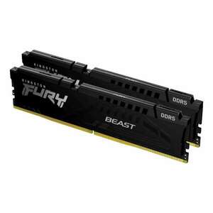 64GB 6400MHz DDR5 RAM Kingston FURY Beast Black XMP CL32 (2x32GB) (KF564C32BBK2-64) (KF564C32BBK2-64) kép