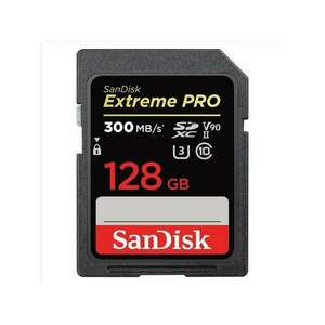 Sandisk 00121506 128GB SD (SDXC Class 10 UHS-II U3) Extreme Pro memória kártya kép