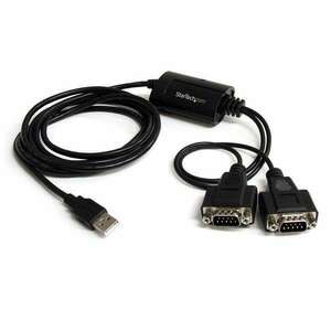 Startech - 2 Port FTDI USB to Serial RS232 Adapter Cable with COM Retention kép