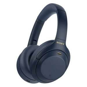 SONY WH-1000XM4 bluetooth fejhallgató SZTEREO (v5.0, mikrofon, aktív zajszűrő, összehajtható) SÖTÉTKÉK kép