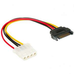 Akasa AK-CBPW03-15 4pin Molex - SATA adapter kábel 15cm kép