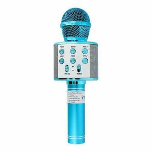 OEM CR58 multimédiás karaoke mikrofon - kék kép