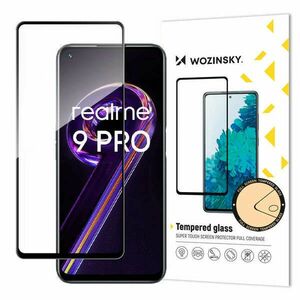 Wozinsky Tempered Glass Full Glue Super Tough Screen Protector Full Coveraged with Frame Case Friendly for Realme 9 Pro black kép