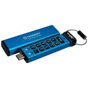 Kingston 32GB IronKey Keypad 200C USB3.2 Kék kép