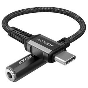 ACEFAST audio kábel USB type-c - 3, 5 mm Mini Jack (anya) 18 cm, DAC, Aux fekete (C1-07 fekete) kép