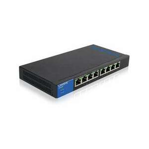 Linksys SMB LGS108P 8port GbE LAN 4x POE+ port nem menedzselhető asztali Switch kép