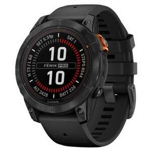 Garmin Fenix 7 Pro Solar (47mm) Okosóra (Szilikon szíj) - Palaszürke kép