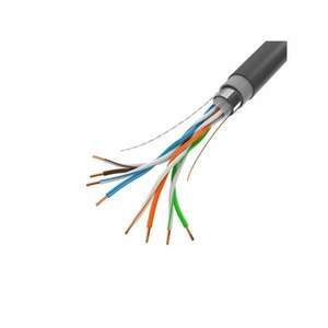 Lanberg LCF5-21CU-0305-BK 305m Cat5e F/UTP AWG24 Fca PE árnyékolt fekete kültéri kábel kép