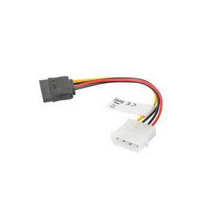 Lanberg MOLEX apa ->SATA anya Tápkábel 15cm kép