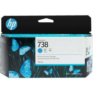 HP 498N5A Patron Cyan 130ml No.738 kép