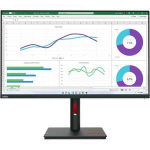 Lenovo ThinkVision, T32h-30, Quad HD, LED, Fekete monitor kép