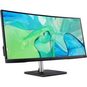 Acer CB343CUR számítógép monitor 86, 4 cm (34") 3440 x 1440 pixelek UltraWide Quad HD LED Fekete, Ezüst (UM.CB3EE.001) kép