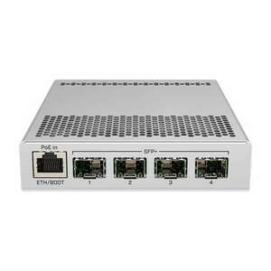 MikroTik CRS305-1G-4S+IN L5 1xGbE LAN, 4x SFP+ Cloud Router Switch (CRS305-1G-4S+IN) kép