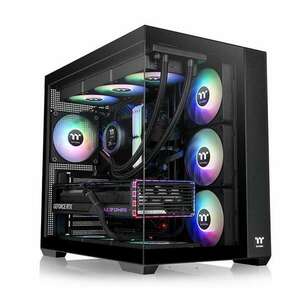 Thermaltake View 380 TG ARGB Mid Tower Chassis Fekete Számítógépház (CA-1Z2-00M1WN-00) kép