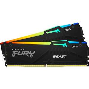 KINGSTON 32GB 4800MHz DDR5 CL38 DIMM Kit of 2 FURY Beast RGB (KF548C38BBAK2-32) kép