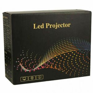 Gyermek hordozható projektor LED TFT LCD 16: 9 1920x1080 USB 20W fehér kép