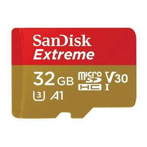 Sandisk 32GB microSDHC Extreme UHS-I V30 A1 + adapterrel kép