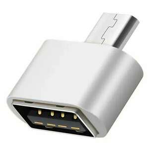 Adapter kábel, microUSB - USB, pendrive csatlakoztatásához, OTG (... kép