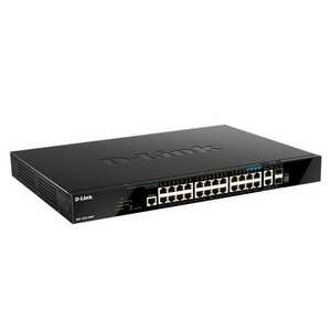 D-LINK Switch 24x1000Mbps(24xPOE) + 2x10G + 2xGigabit SFP+ Menedzselhető Rackes, DGS-1520-28MP/E kép