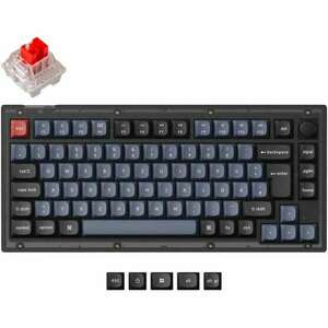 Keychron V1 Knob (K Pro Red Switch) Vezetékes Mechanikus Gaming Billentyűzet - Német kép