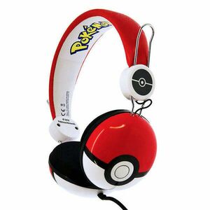 Vezetékes fejhallgató gyerekeknek OTL Pokemon Pokeball Dome (piros) kép