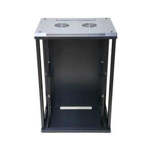 Extralink 19" Fali rack szekrény 15U 600x600mm - Fekete kép