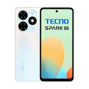 Tecno Spark Go 2024 4G 64GB 3GB RAM, NanoSIM, Mobiltelefon, Mystery White kép