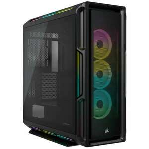 Corsair CC-9011230-WW iCUE 5000T RGB Tempered Glass táp nélküli ablakos ház fekete kép