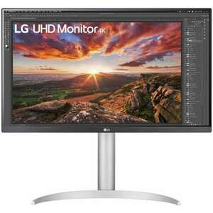 LG IPS monitor 27" 27UP85NP, 3840x2160, 16: 9, 400cd/m2, 5ms, 2xHDMI/DisplayPort/USB-C/2xUSB, Pivot, hangszóró kép