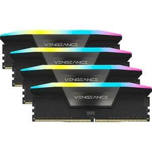 Corsair 128GB / 5600 Vengeance RGB Black (Intel XMP) DDR5 RAM KIT (4x32GB) kép