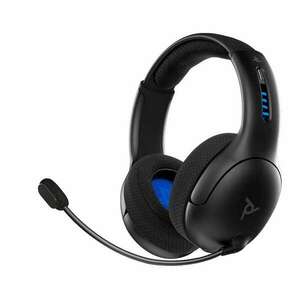 PDP LVL50 PS5/PS4 Wireless Gaming Headset - Fekete/Kék (051-049-EU-BK) kép