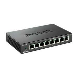 D-Link DES-108/E 8port [ 10/100Mbit, asztali és rackbe is ] (DES-108/E) kép