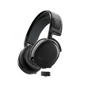 SteelSeries Arctis 7+ vezeték nélküli mikrofonos fejhallgató fekete (61470) (steelseries61470) kép